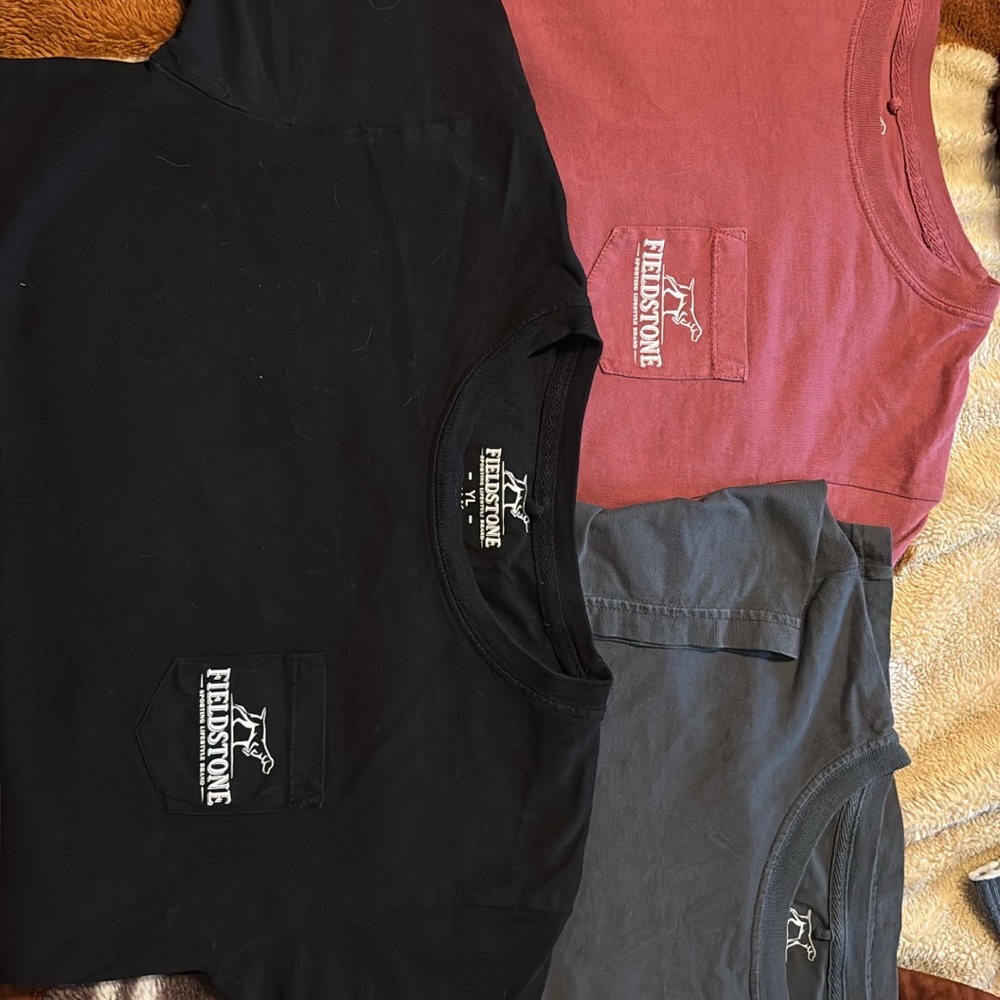 Buckle Kids Short Sleeve Tees - Black, Red, Gray